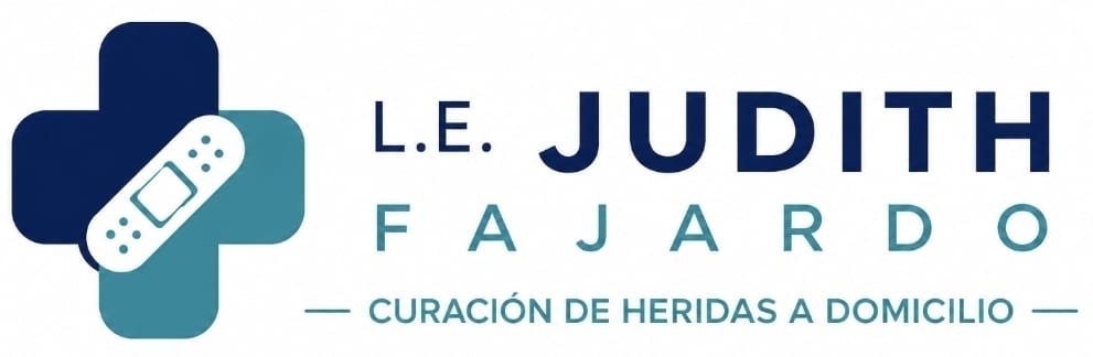 Logotipo de L.E. Judith Fajardo, curación de heridas a domicilio